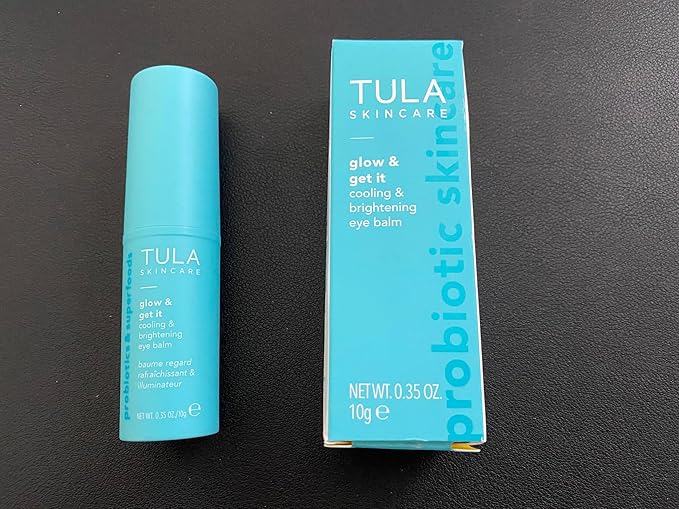 TULA Skin Care Eye Balm Glow & Get It - Dark Circle Treatment, Instantly Hydrate and Brighten Undereye Area, Portable and Perfect to Use On-the-go, 0.35 oz.-BrightBean Baby