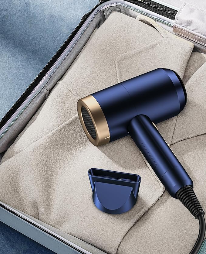 Hair Dryers for Women, CONFU Hair Dryer with Diffuser, Blow Dryers for Men, Hairdryer with Diffuser Attachment, Portable Lightweight Fast Drying Negative Ion Hairdryer for Home-BrightBean Baby