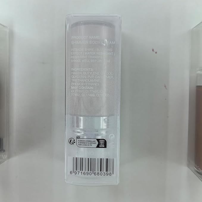 Body Face Luminizer Highlighter Cream Spray Liquid Bronzer Illuminator Glow Glistening Makeup Foundation Cheekbone & Blush Liquid Highlighter Smooth Shimmer Glow Makeup(#01 Pearl White)-BrightBean Baby