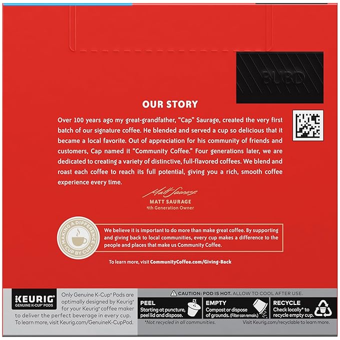 Community Coffee Breakfast Blend Medium Roast Single-Serve Keurig K-Cup Pods 48 Count (Pack of 2)