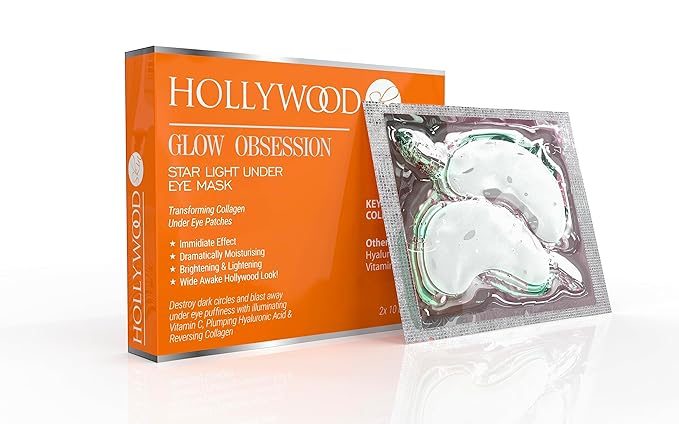 Anti-age under eye masks - With Hyaluronic Acid, Collagen & Vitamin C. Natural gel eye masks, under eye gel patches for dark circles & puffy eyes. Anti wrinkle skincare, hydrating & soothing. 20 pairs-BrightBean Baby