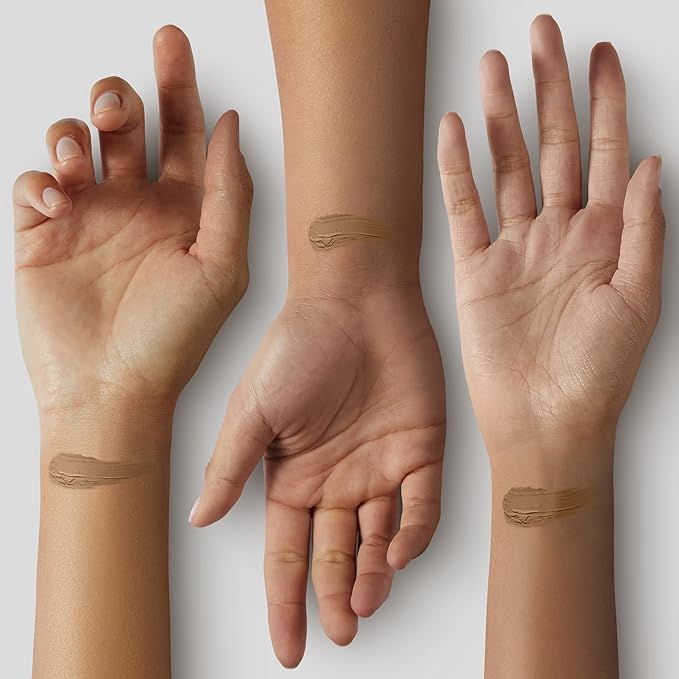 Makeup Revolution Conceal & Define Foundation, Cream Foundation Makeup, Full Coverage, For Medium Skin Tones, Vegan & Cruelty-Free, F10, 23ml-BrightBean Baby