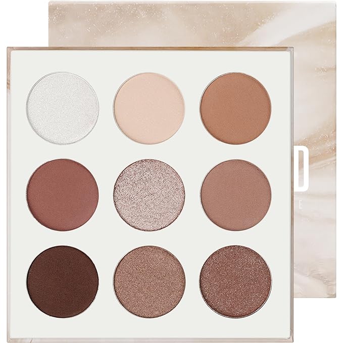 docolor Neutral Eyeshadow Palette 9 Colors Nude Brown Eyeshadow Palette Eye Shadow Palette Makeup Palettes with Velvety and Silky Finishes Highly Pigmented Mattes Shimmers Glitter Eye Makeup Palettes-BrightBean Baby