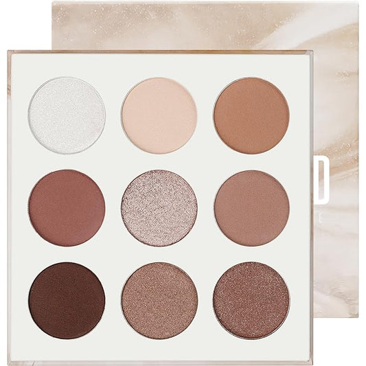 docolor Neutral Eyeshadow Palette 9 Colors Nude Brown Eyeshadow Palette Eye Shadow Palette Makeup Palettes with Velvety and Silky Finishes Highly Pigmented Mattes Shimmers Glitter Eye Makeup Palettes-BrightBean Baby