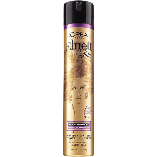 L'Oreal Paris Elnett Satin Precious Oils Hairspray 11 Ounce (1 Count)-BrightBean Baby