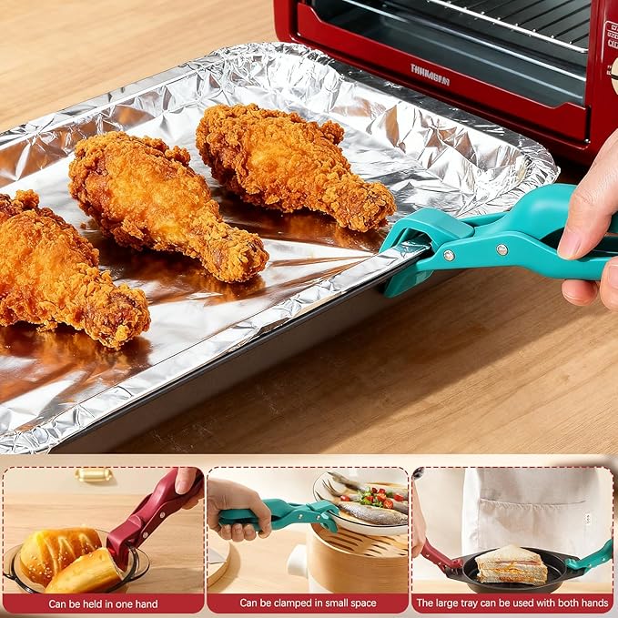 Hot Plate Gripper, New Hot Plate Grippers Tongs, Anti Scald Bowl Holder Clip, Bowl Dish Plate Grabber Clips Tongs Clamp Holder, For Air Fryer & Food Steamer & Oven & Microwave Oven (2 All)