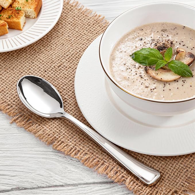 WDF 300 Pieces Silver Plastic Silverware - Plastic Silverware Heavy Duty - 100 Forks 100 Knives 100 Spoons - Disposable Silver Cutlery Perfect for Party/Wedding/Christmas