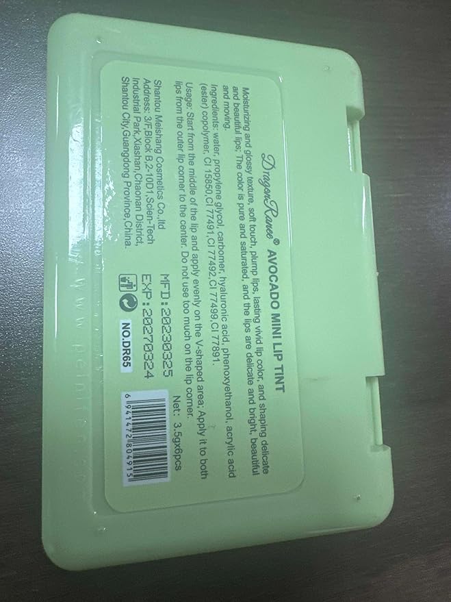 Miniling 6-Color Korean Lip Tint Set - Watery, Velvet Matte Lipsticks for Lips and Cheeks - Long-Lasting, Non-Stick, Shimmery-BrightBean Baby