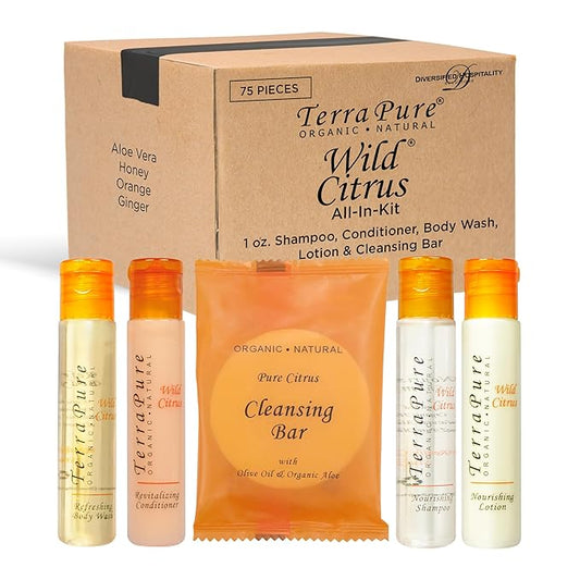 Terra Pure Wild Citrus | 1 oz. Liquids and 1 oz. Bar Soaps | 1-Shoppe All-In-Kit-BrightBean Baby