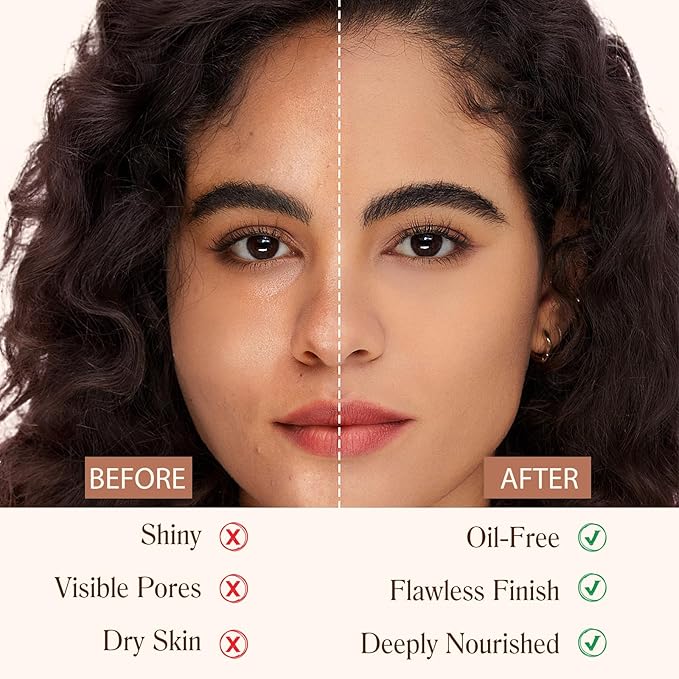 Colour Changing Foundation Liquid 4 in 1, Oil-free BB Cream Makeup, Hydrating Longwearing & Waterproof Concealer, SPF 50+ Makeup Base Nude Face, Foundation Medium Spectrum for all Skin(2PCS)-BrightBean Baby