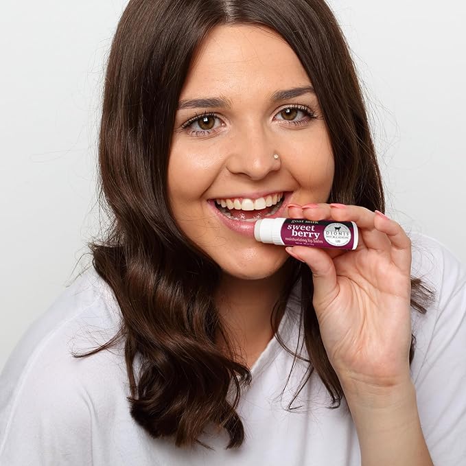 Dionis - Goat Milk Skincare Sweet Berry Scented Lip Balm - Set of 6 (0.28 oz) - Made in the USA - Cruelty-free and Paraben-free-BrightBean Baby