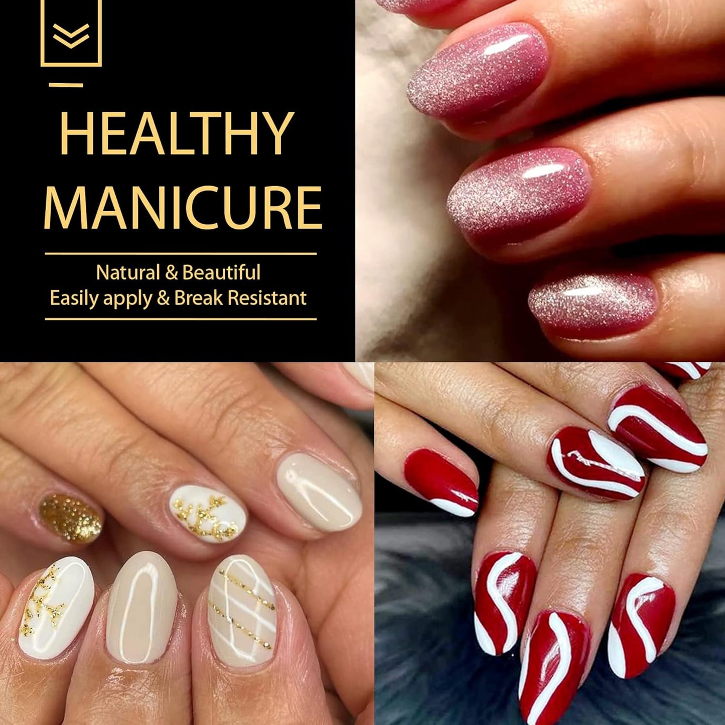 UNA GELLA 600Pcs Short Oval Almond Gel Nail Tips, Pre-file Round Almond Nail Tips 12 Sizes Soft Gel Clear Fake Nails Tips Full Cover for Nails Extension Home DIY Salon with Box-BrightBean Baby