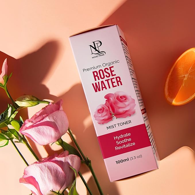 Rose Water 100ml, Refreshing Facial Mist for All Glowing Skin and Hair Types (Pack of 1)-BrightBean Baby