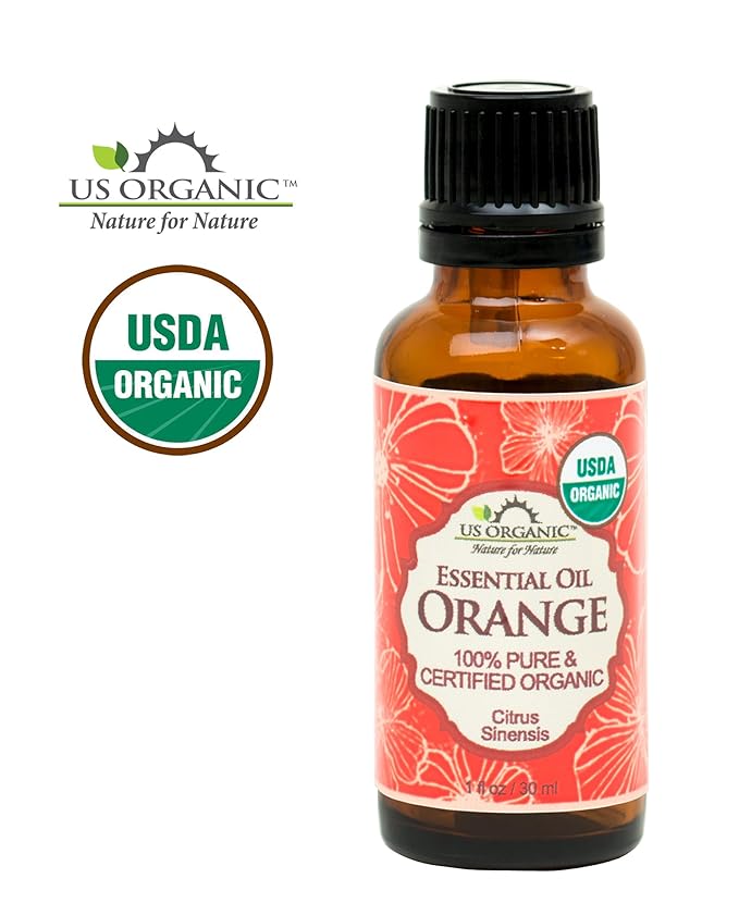 US Organic 100% Pure Sweet Orange Essential Oil - USDA Certified Organic (30 ml / 1 fl oz, Sweet Orange)-BrightBean Baby