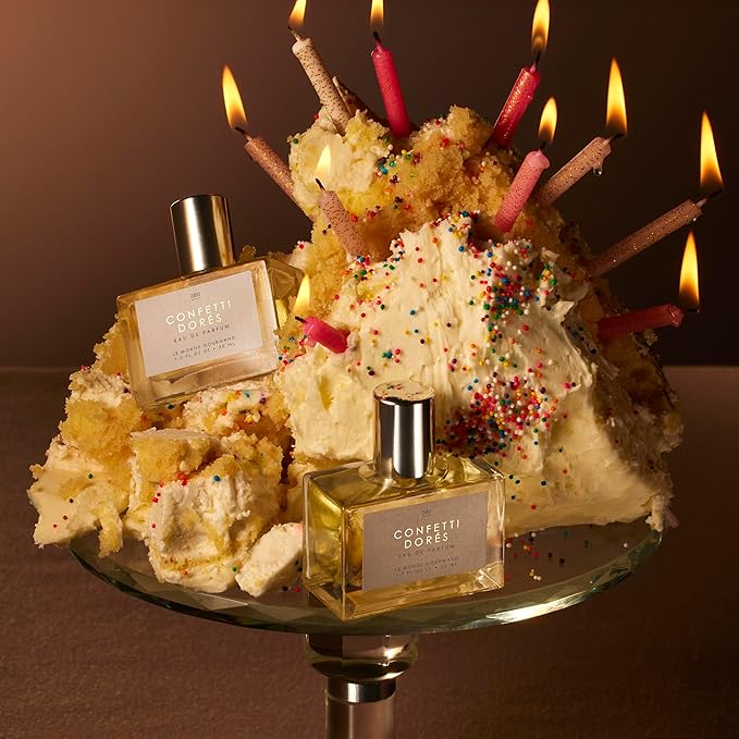Le Monde Gourmand Confetti Dorés Eau de Parfum- 1 fl oz (30ml) - Birthday Cake, Vanilla, Rose Perfume Notes-BrightBean Baby