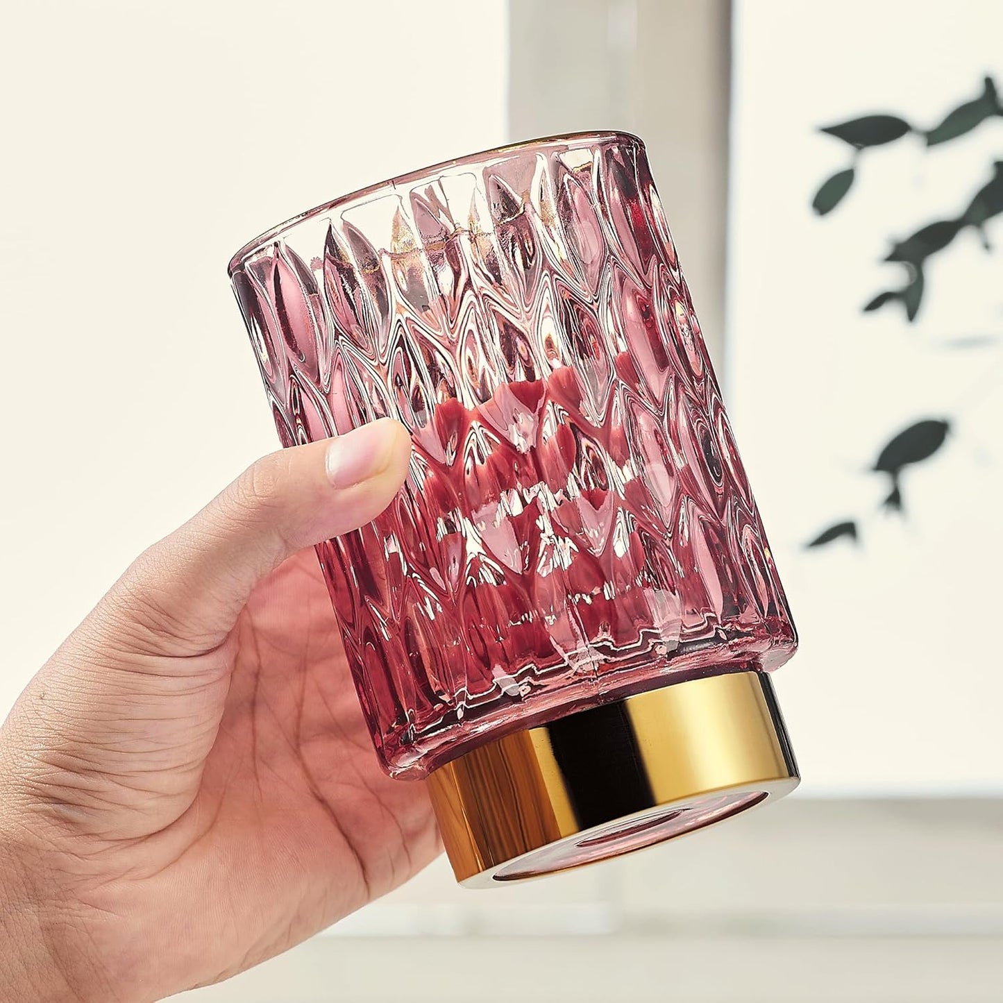 Makeup Brush Holder Organizer,Toothbrush Holders,Desk Pen Pencil Holder,Multifunctional Vintage Glass Brush Cup（A39-4-US）-BrightBean Baby