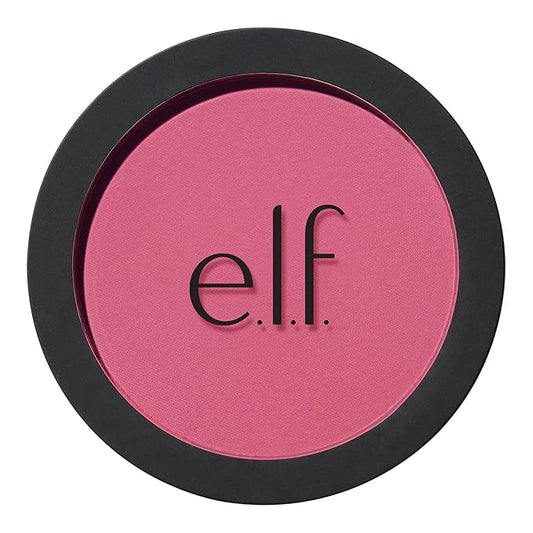 e.l.f. Primer-Infused Matte Blush, Long-Lasting, Lightweight & Buildable Powder Blush, Delivers A Matte Finish, Vegan & Cruelty-Free, Always Vibrant-BrightBean Baby