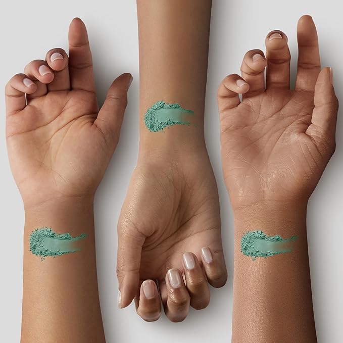 Aloe Matte Turquoise Teal Green Soft Pressed Powder Single Vegan Eyeshadow; Talc, Paraben & Cruelty Free-BrightBean Baby