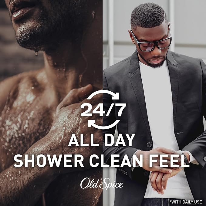Old Spice Body Wash for Men, 24/7 Shower Fresh with Lasting Scent, Red Collection, Swagger with Cedarwood Scent, 33.4 fl oz (Pack of 4)-BrightBean Baby