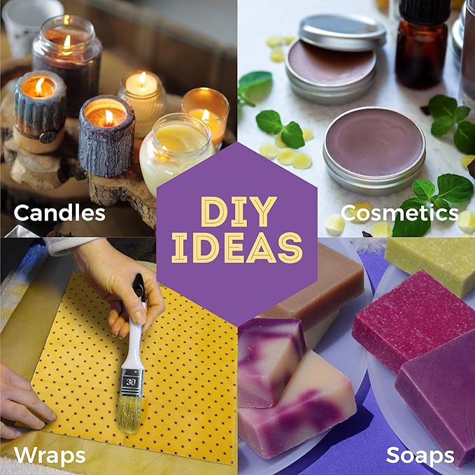 Trifecta Living Co.'s Beeswax Pellets - 100% Pure Bees Wax Perfect for DIY Candles, Skincare, and More! Discover The Creative Possibilities with Our Versatile, Pure Beeswax Pellets!-BrightBean Baby