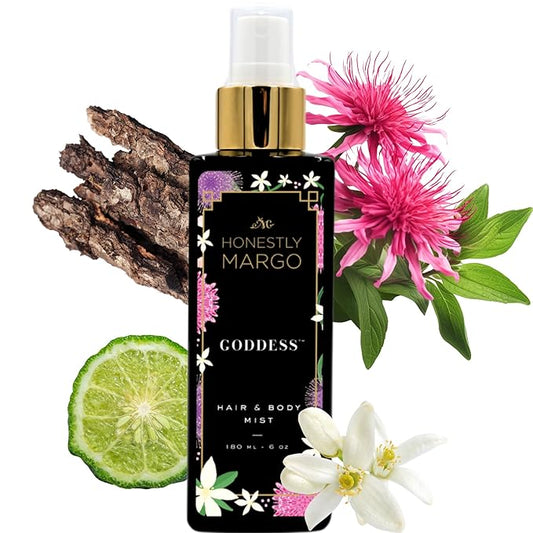 Goddess Hair & Body Mist (6 Oz) – Alluring Perfume for Women for Hair and Skin with Bergamot, Jasmine, Musk, Amber and Oud Scent – Luxury Hair Perfume for Women & Body Spray-BrightBean Baby