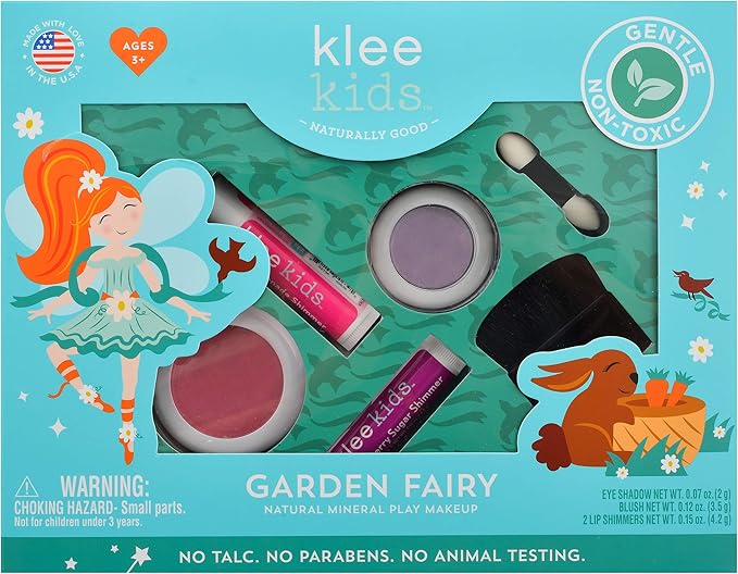 Luna Star Naturals Klee Kids 4 PC Makeup Up Kits with Compacts (Garden Fairy)-BrightBean Baby