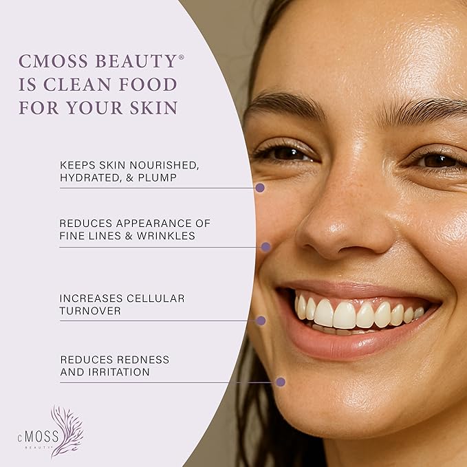 Sea Moss Infused Face and Mood Lifting Mist with Real Amethyst, Caffeine, Sage, and Hyaluronic Acid to Tighten, Brighten Skin and Calm Emotions-BrightBean Baby