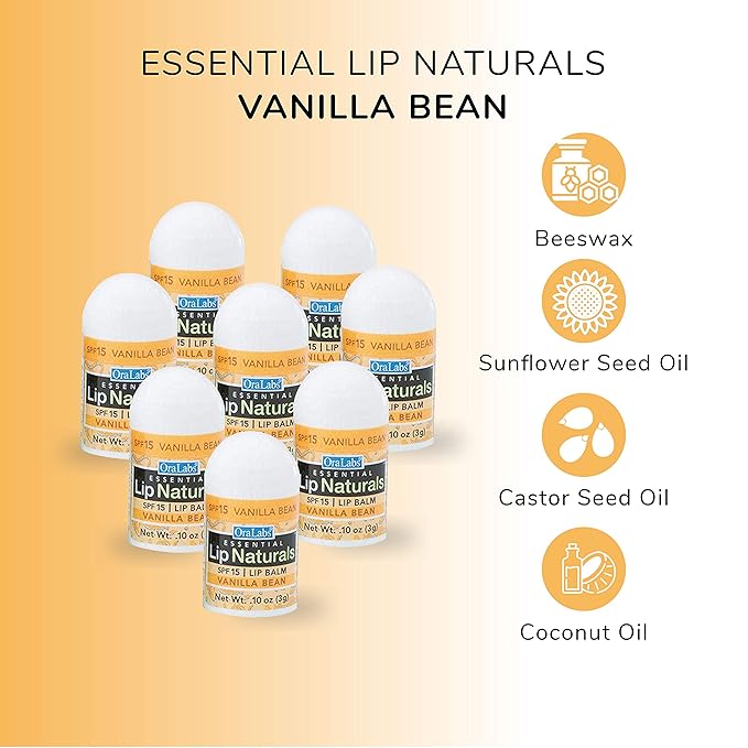 Lip Naturals® Mini Balms: 3 Flavors, SPF-15, 50ct-BrightBean Baby