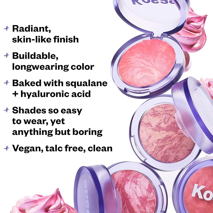Kosas Blush is Life – Talc-Free Dimensional Blush Baked with Squalane & Hyaluronic Acid – Long Wear - Hype-BrightBean Baby