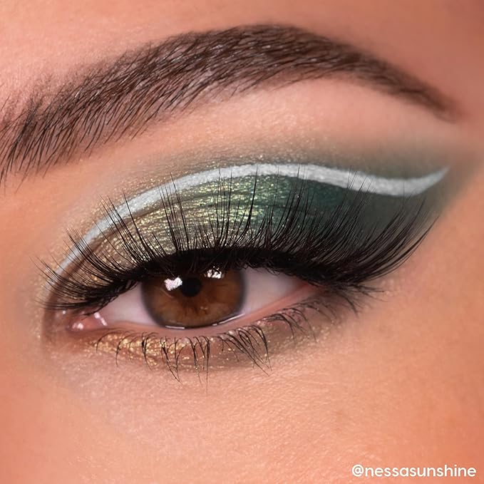 Colourpop Just My Luck Green Eyeshadow Palette - Green & Neutral Eyeshadow Palette with Matte & Metallic Finishes - High-Pigment Eye Makeup with a Long-Wearing Formula (0.3 oz)-BrightBean Baby