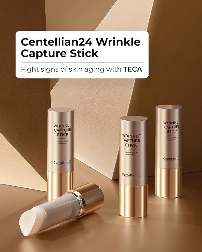 CENTELLIAN 24 Madeca Wrinkle Capture Stick (0.4oz) - Multi Balm Stick for Wrinkles & Fine Lines. Korean Skincare, Eye Cream & Moisturizer by Dongkook. Centella Asiatica, Ceramide, Collagen.-BrightBean Baby