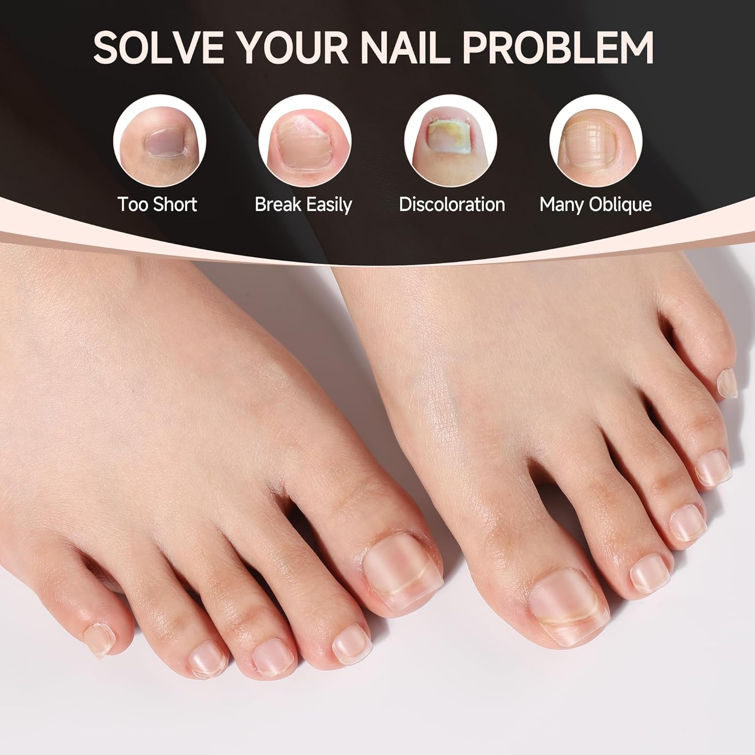 UNA GELLA Toe Nail Tips 312 Pcs Square Round Full Cover Fake Toe Nails Press On Clear 15 Sizes Pre-Shape Soft Gel Toe Nail Tips Double Matte Acrylic Toenails for Nail Extensions DIY Home Nail Salon-BrightBean Baby