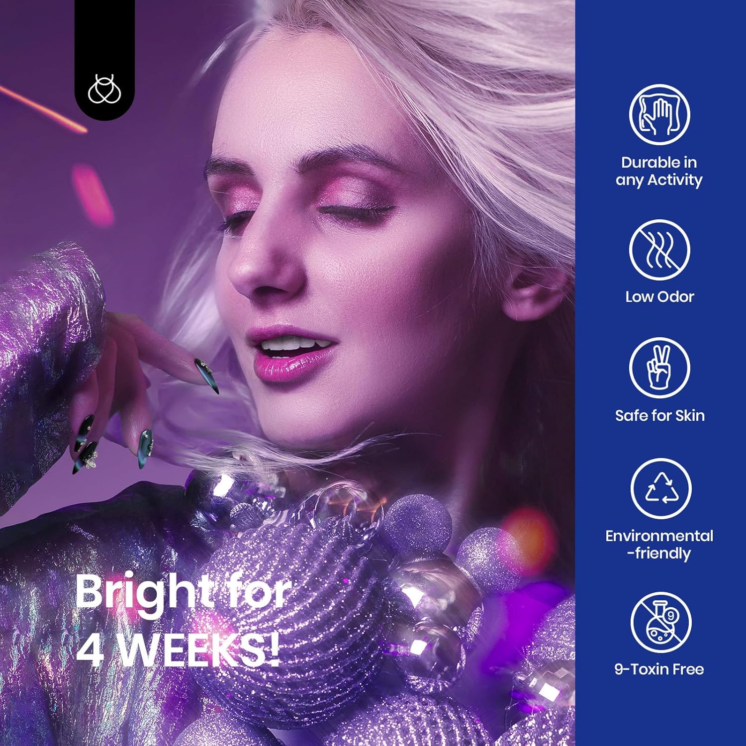 Beetles Blue Cat Eye Gel Nail Polish - 15ML Glitter Blue Chameleon Sparkle Holographic Nail Polish with Magnet Translucent Mystical Aura Gel Soak Off UV LED Nail Lamp Nail Art Manicure Salon DIY Home-BrightBean Baby