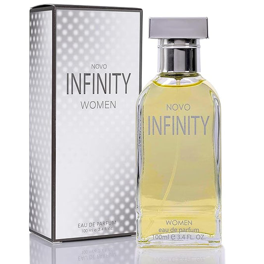 Novo Infinity for Women - 3.4 Fluid Ounce Eau De Parfum Spray Refreshing Mix of Citrus Floral & Musk Fragrances Smell Fresh All Day Long Lovely Gift Occasions-BrightBean Baby