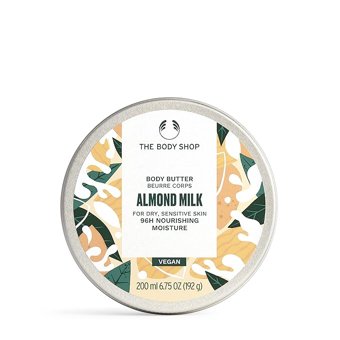 The Body Shop Almond Milk Body Butter - Nourishing & Moisturizing Skincare for Dry and Sensitive Skin – Vegan - 6.75 Oz-BrightBean Baby