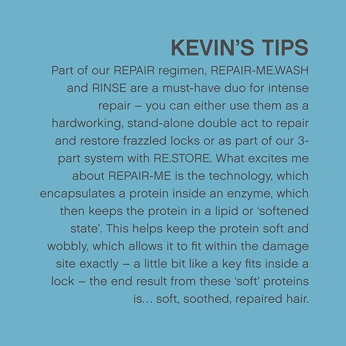 KEVIN.MURPHY REPAIR-ME.WASH - Moisturising Hair Repair Shampoo - Hydrating Frizz Control Shampoo - Sulphate & Paraben Free Hair Care - 250 ml / 8.4 fl oz-BrightBean Baby