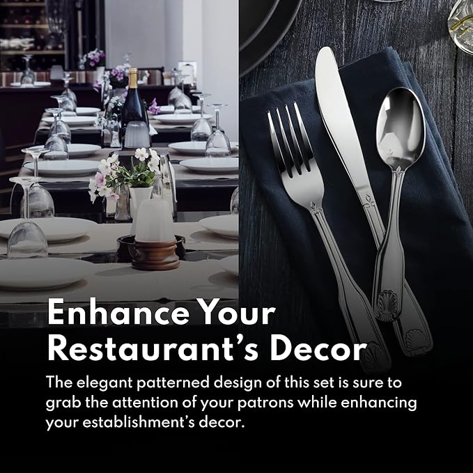 New Star Foodservice 1029710 Bead Pattern, 18/0 Stainless Steel, Bouillon Spoon, 6.3-Inch, Set of 12