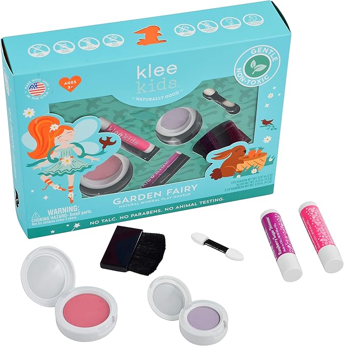 Luna Star Naturals Klee Kids 4 PC Makeup Up Kits with Compacts (Garden Fairy)-BrightBean Baby