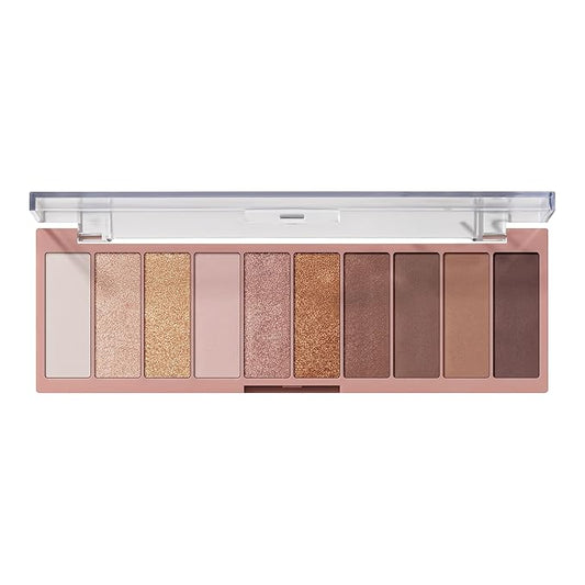 e.l.f. Perfect 10 Eyeshadow Palette, Ten Ultra-pigmented Neutral Shades, Blendable Formula, Vegan & Cruelty-free, Need It Nude (Packaging May Vary)-BrightBean Baby