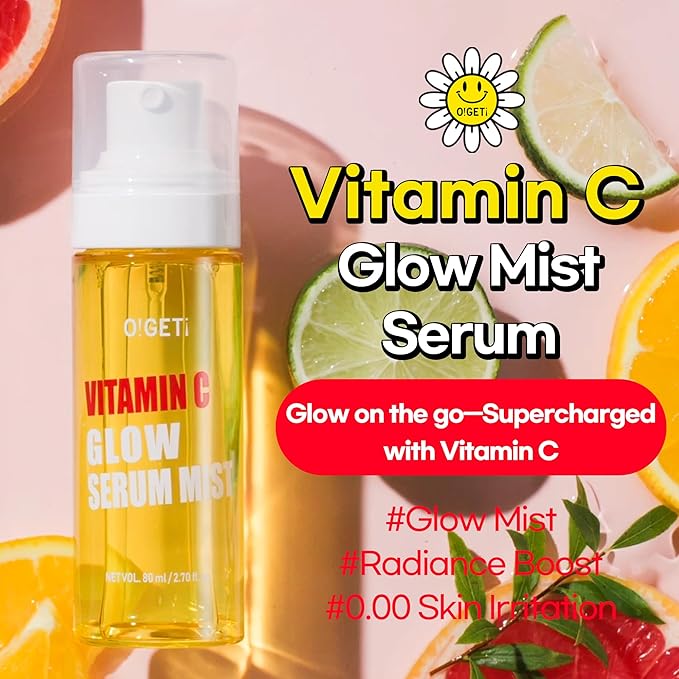 Vitamin C Serum Mist | Vitamin C, Hyaluronic acid, Moisturizing mist for face, all skin type, Korean skincare, for men and women, 2.70 Fl.Oz (80ml)-BrightBean Baby