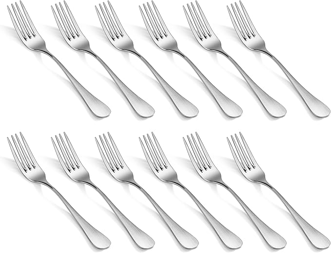 Artaste Rain 18/10 Stainless Steel (Matte, Salad Fork (12-Piece))