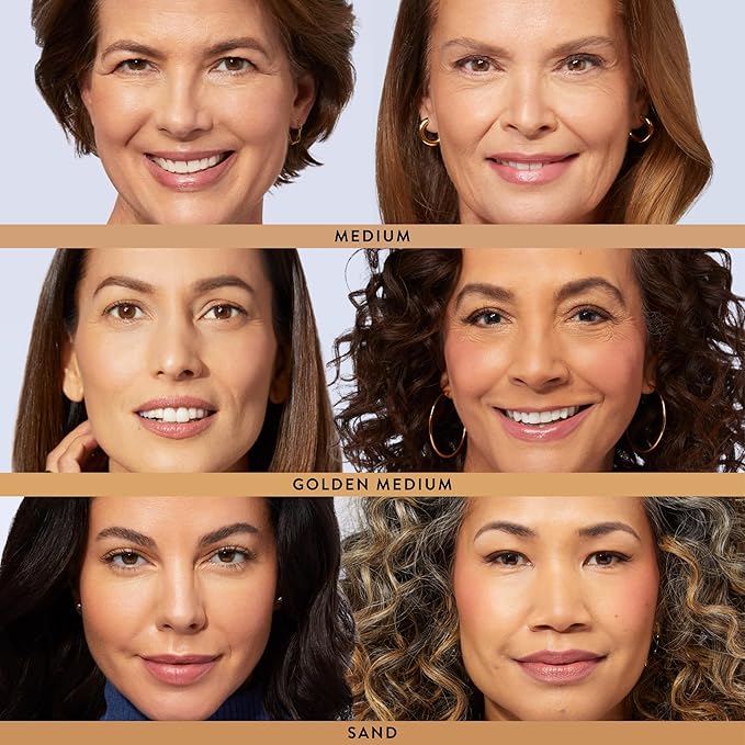 LAURA GELLER NEW YORK Baked Balance-N-Brighten Color Correcting Foundation, Sand + Kabuki Brush-BrightBean Baby