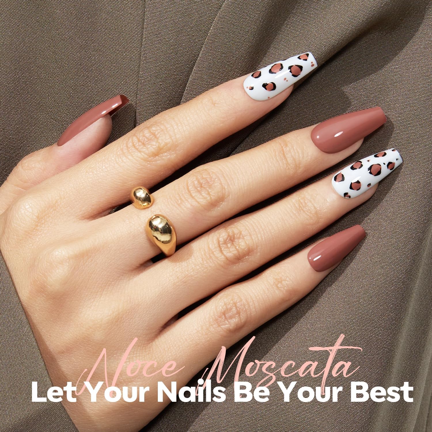 modelones Brown Nail Polish, Neutral Dark Nude 15 ml Quick Dry Nail Lacquer Strengthener Chip Resistant Long Last Shine Fingernail Toe Nail Art DIY Home Travel Manicure Gift for Women Girls 0.5 Fl Oz-BrightBean Baby