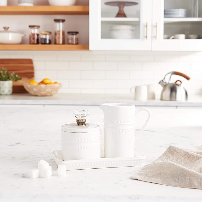 Farmhouse Inspired Vintage Doorknob Cream and Sugar Set