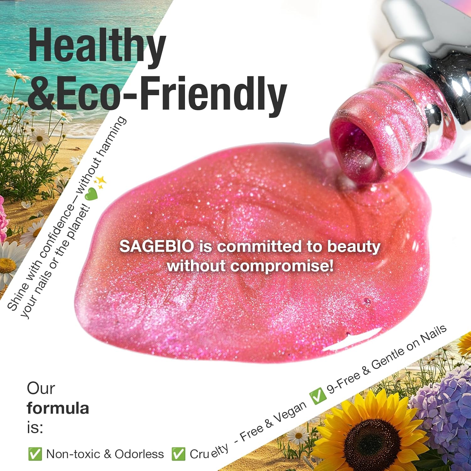 Cat Eye Gel Nail Polish, 15ml Magnetic Gel, High-Gloss Finish, Long-Lasting, DIY Manicure Kit with Magnet Stick, Stunning 3D Magnetic Effect, 02-BrightBean Baby