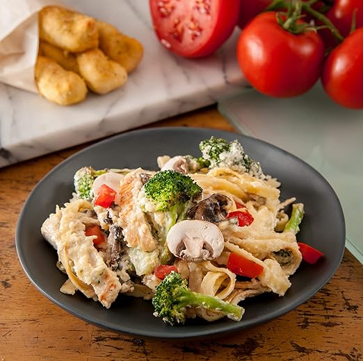 Carlisle FoodService Products Ridge Reusable Plate Salad Plate, Rimless Plate for Home and Restaurant, Melamine, 9 Inches, Slate