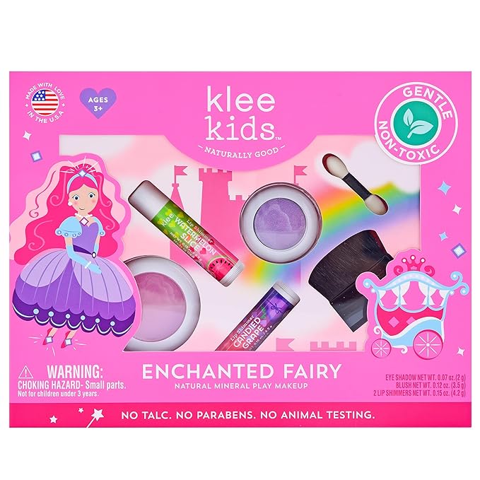 Klee Naturals Luna Star Naturals Klee Kids 4 PC Makeup Up Kits with Compacts (Enchanted Fairy) (Enchanted Fairy)-BrightBean Baby