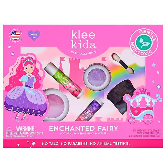 Klee Naturals Luna Star Naturals Klee Kids 4 PC Makeup Up Kits with Compacts (Enchanted Fairy) (Enchanted Fairy)-BrightBean Baby