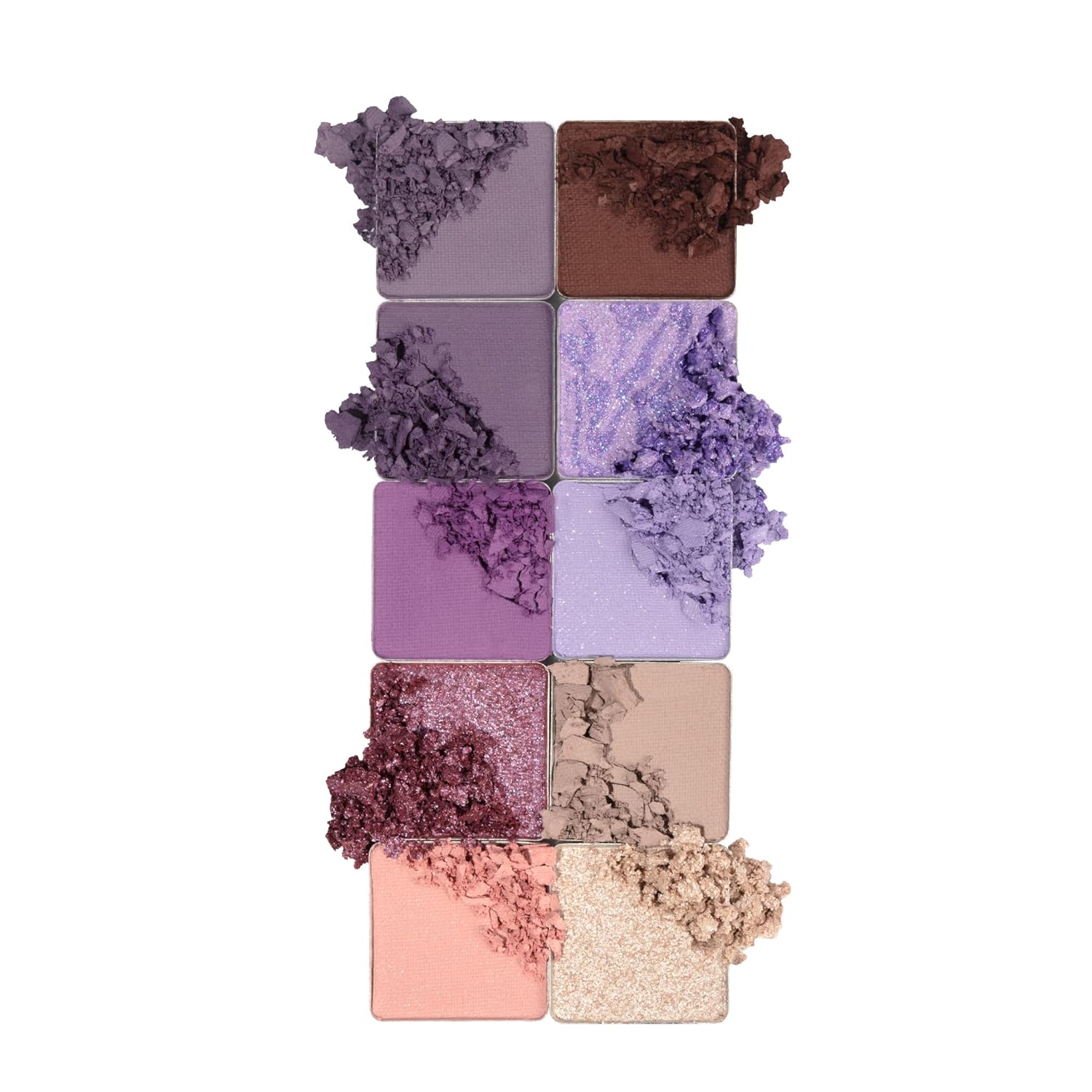 Pacifica Eyeshadow Palette – Purple Nudes Mineral Eyeshadow, Wearable Purple Tones with Matte, Shimmer & Metallic, Cocoa Butter Infused, Talc-Free, Vegan & Cruelty-Free, 0.24 oz (10 Shades)-BrightBean Baby