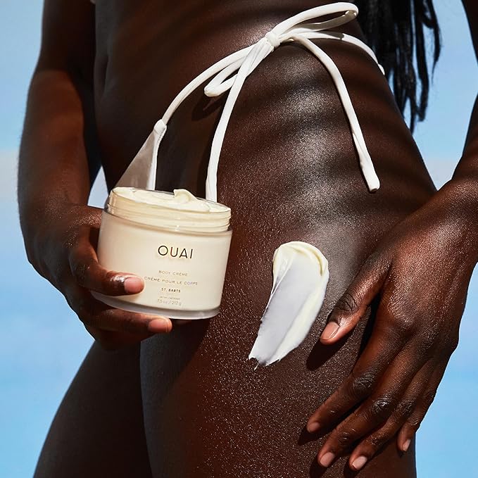 OUAI Body Creme, St. Barts Travel Size - Hydrating Whipped Body Cream with Cupuaçu Butter, Coconut Oil & Squalane - Softens Skin & Delivers Radiant Glow - Sulfate-Free Skin Care (3.4 oz)-BrightBean Baby